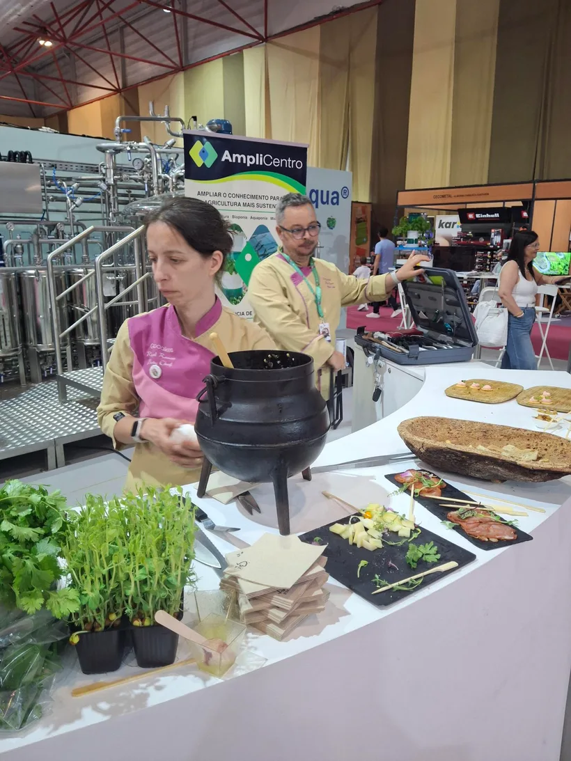 Demonstração gastronómica do AmpliCentro pelo Chef Mário Rui Ramos