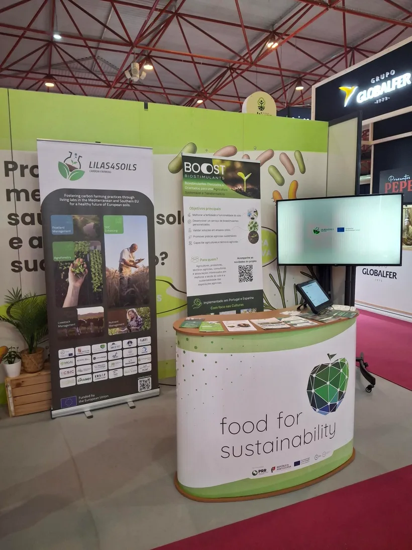 O stand da Food4Sustainability na Feira Nacional de Agricultura