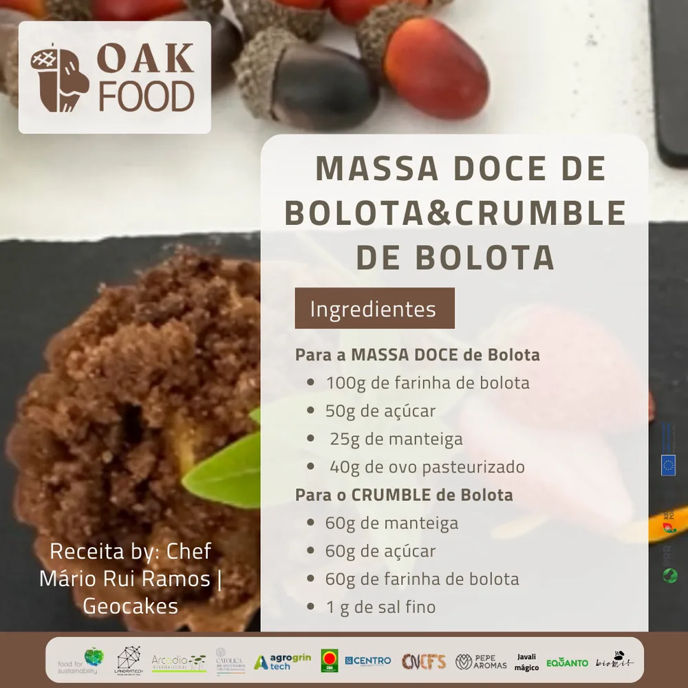 Massa Doce de Bolota & Crumble de Bolota