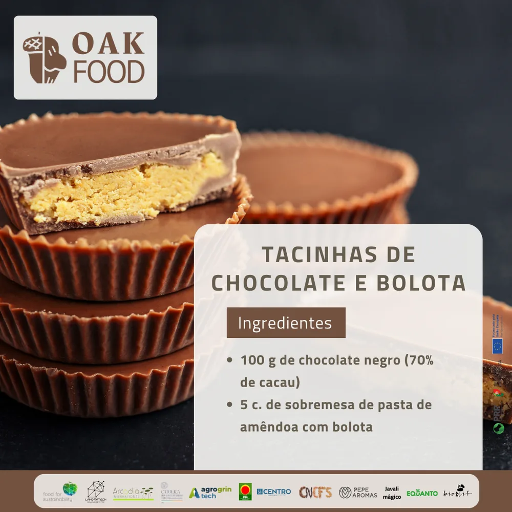 Tacinhas de Chocolate e Bolota